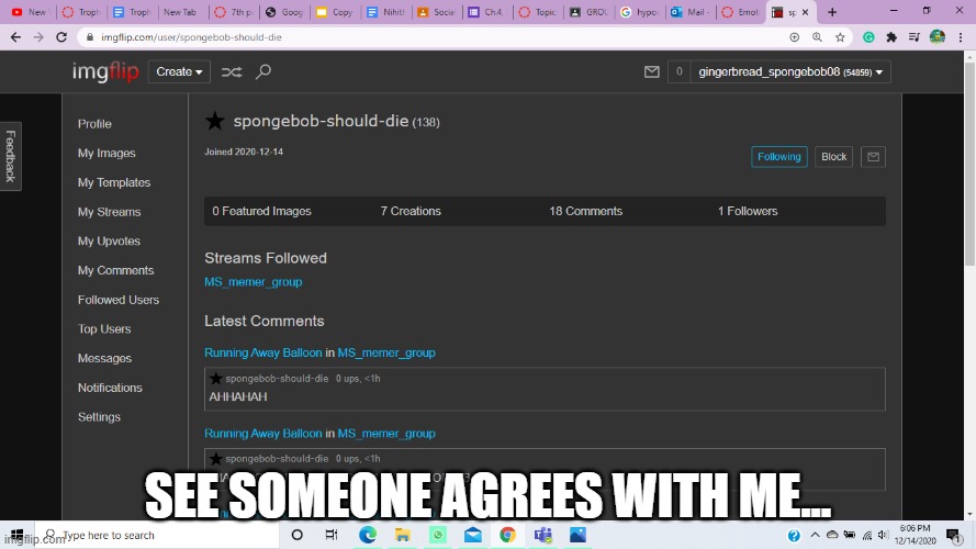 SEE SOMEONE AGREES WITH ME... | made w/ Imgflip meme maker