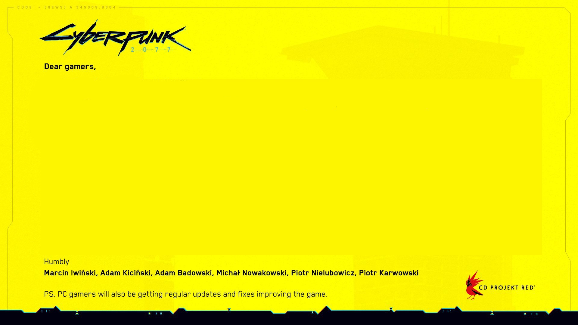 Cyberpunk 2077 Delay Notice Blank Meme Template