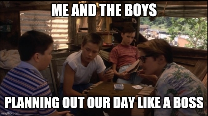 ME AND THE BOYS; PLANNING OUT OUR DAY LIKE A BOSS | image tagged in memes | made w/ Imgflip meme maker