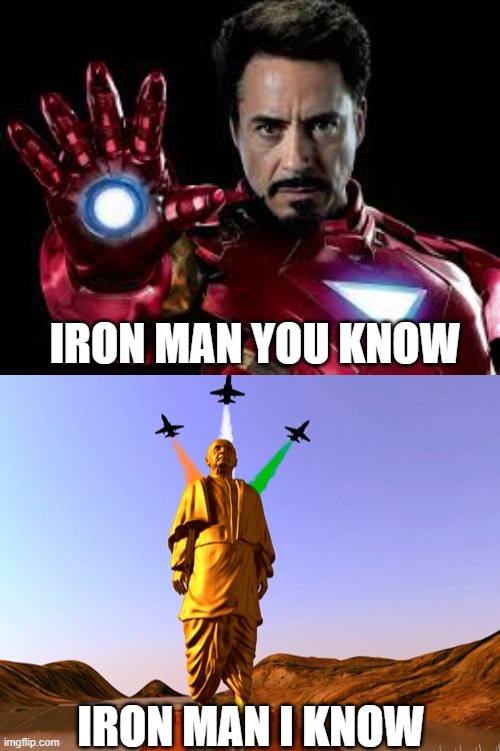 Ironman | IRON MAN YOU KNOW; IRON MAN I KNOW | image tagged in meme | made w/ Imgflip meme maker