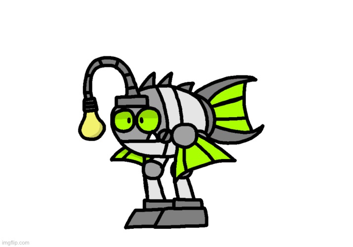I decided to give AnglerBot some legs. | made w/ Imgflip meme maker
