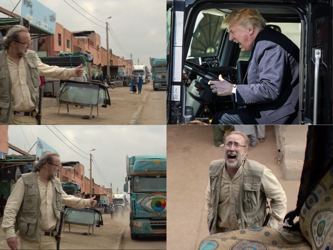 the hitchhiker Blank Meme Template