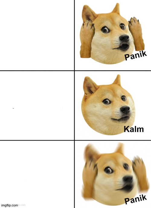 Doge Panik Blank Meme Template