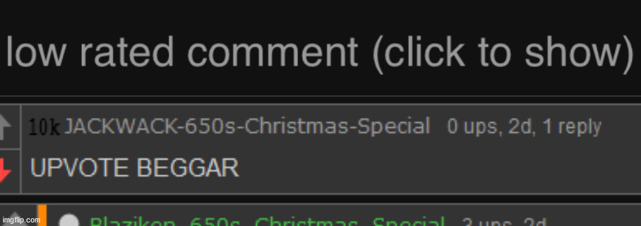 I got 5 or more low rated comments in a row on one of my images | image tagged in low rated comment dark mode version | made w/ Imgflip meme maker