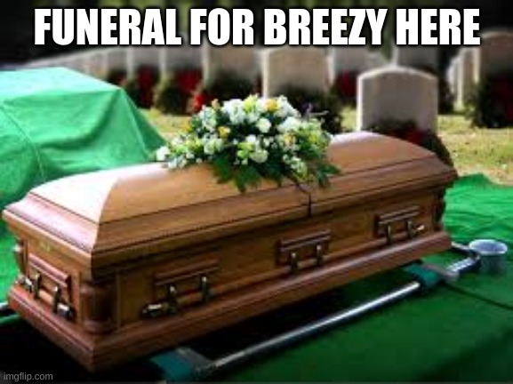 FUNERAL FOR BREEZY HERE | made w/ Imgflip meme maker