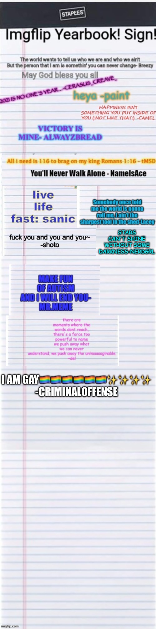 Add on to this pls, Imgflip yearbook page in rememberance of this year | STARS CAN'T SHINE WITHOUT SOME DARKNESS-NERDGRL | image tagged in wholesome,username,quotes,remember,love is love | made w/ Imgflip meme maker