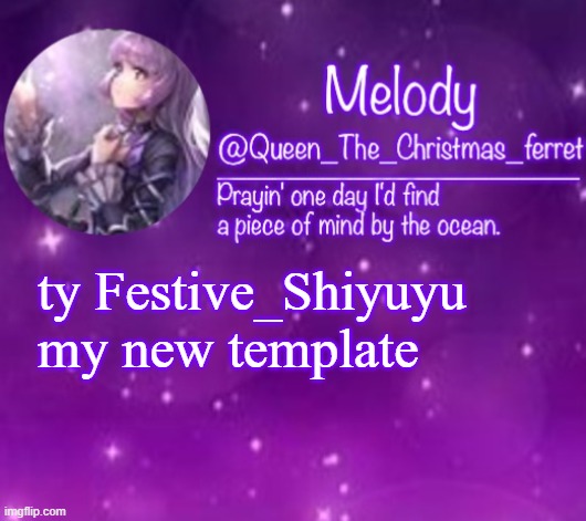 i love it, its so cute | ty Festive_Shiyuyu my new template | image tagged in queen the christmas ferret template | made w/ Imgflip meme maker