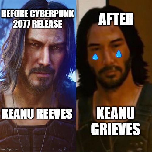 ᐈ Keanu Reeves and Cyberpunk 2077 memes • WePlay!