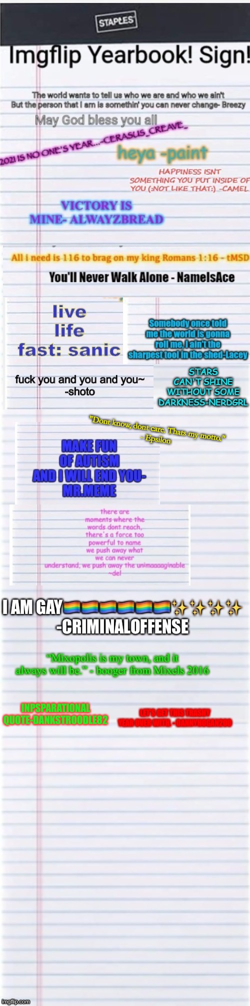 “Mixopolis is my town, and it always will be.” - booger from Mixels 2016; LET’S GET THIS TRASHY YEAR OVER WITH. - DANNYHOGAN200 | made w/ Imgflip meme maker