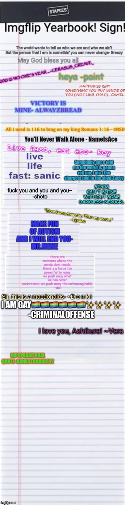 I love you, Ashikura! ~Vera | made w/ Imgflip meme maker