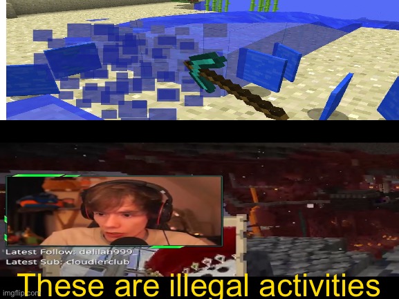 These are illegal activities -Fundy | These are illegal activities | image tagged in fundy,minecraft | made w/ Imgflip meme maker