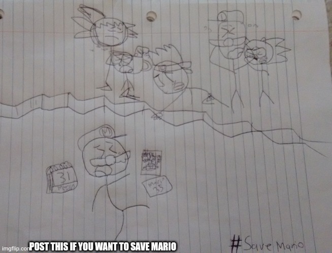 #SaveMario | POST THIS IF YOU WANT TO SAVE MARIO | made w/ Imgflip meme maker