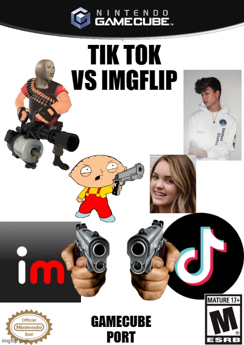 TIK TOK VS IMGFLIP; GAMECUBE PORT | made w/ Imgflip meme maker