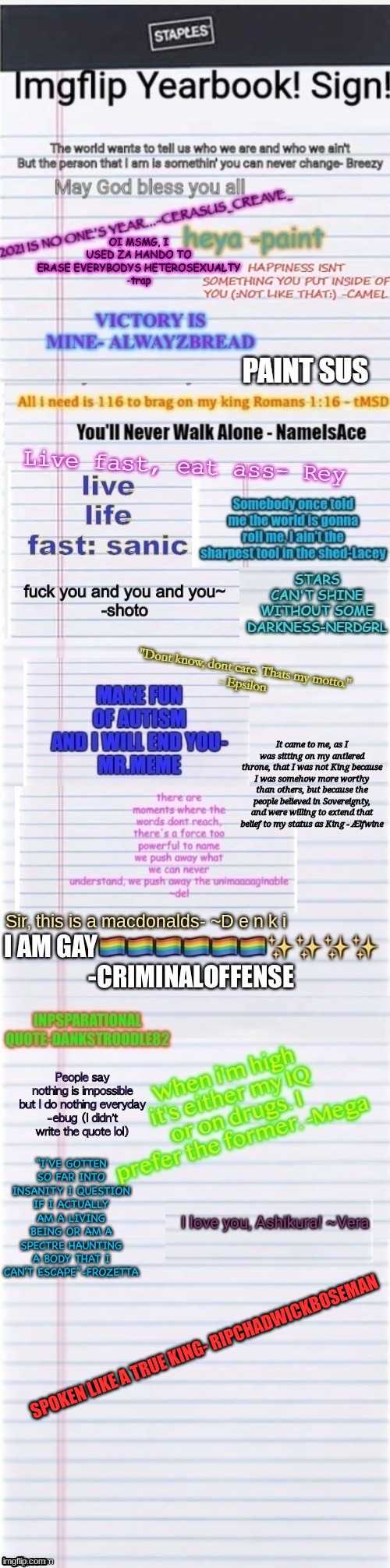 SPOKEN LIKE A TRUE KING- RIPCHADWICKBOSEMAN | image tagged in imgflip yearbook | made w/ Imgflip meme maker