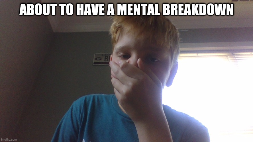 ABOUT TO HAVE A MENTAL BREAKDOWN | made w/ Imgflip meme maker