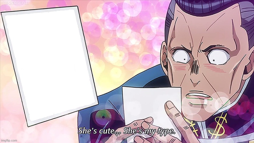 she's cute jojo | image tagged in she's cute jojo | made w/ Imgflip meme maker