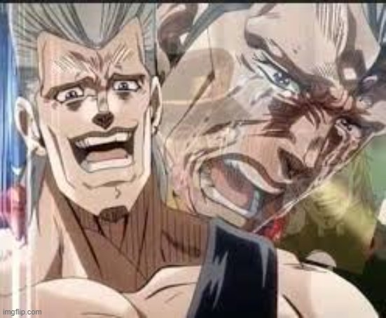 j.p polnereff crying in the inside | image tagged in j p polnereff crying in the inside | made w/ Imgflip meme maker