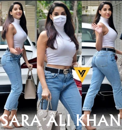 Sara Ali Khan | SARA ALI KHAN | image tagged in sara ali khan,jeans,model,sexy girl,dat ass,booty | made w/ Imgflip meme maker
