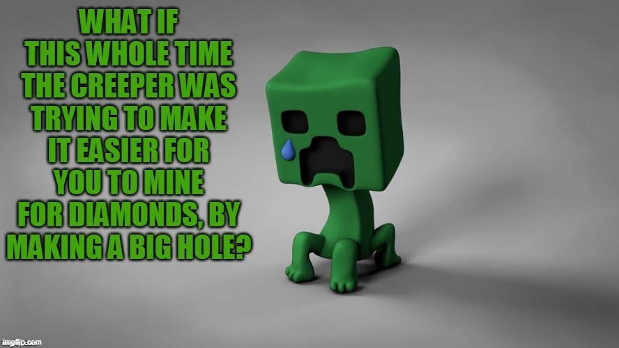 Never thought of it that way before | image tagged in minecraft | made w/ Imgflip meme maker