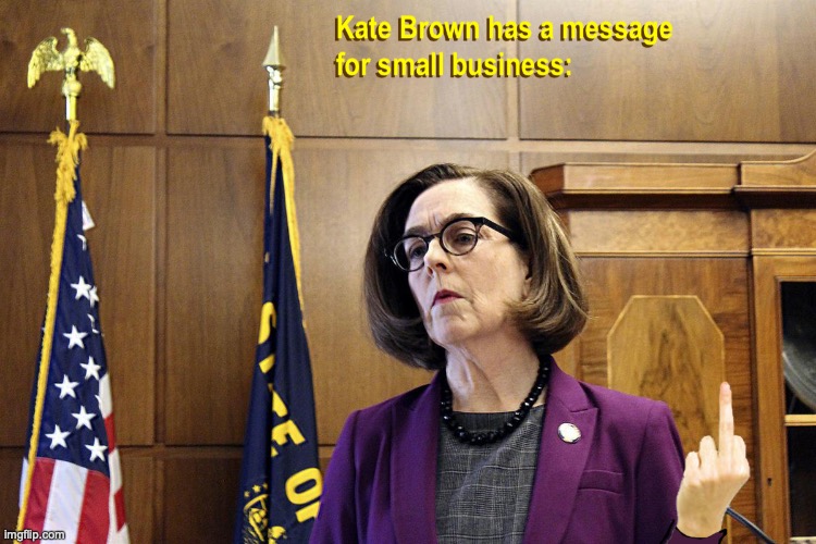 image tagged in oregon,governor kate brown,covid-19 | made w/ Imgflip meme maker