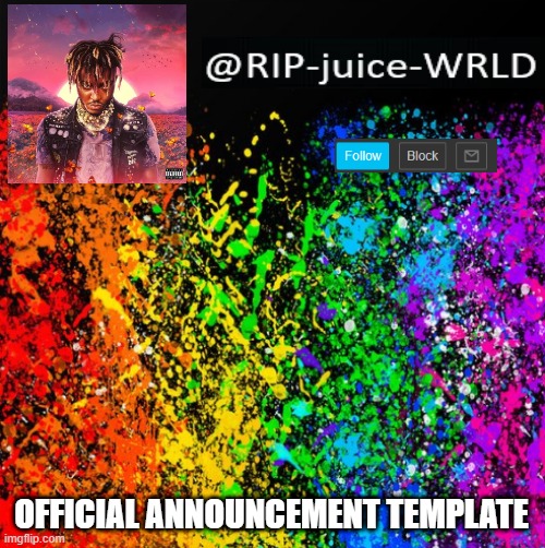 new | OFFICIAL ANNOUNCEMENT TEMPLATE | image tagged in i don't care | made w/ Imgflip meme maker