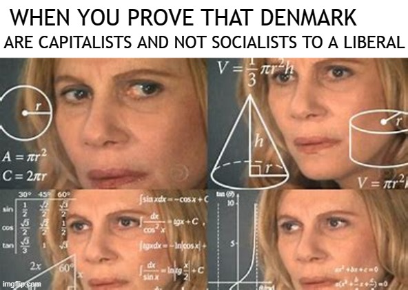 denmark are not socialists |  WHEN YOU PROVE THAT DENMARK; ARE CAPITALISTS AND NOT SOCIALISTS TO A LIBERAL | image tagged in capitalists,socialists,denmark,liberal,capitalism,socialism | made w/ Imgflip meme maker