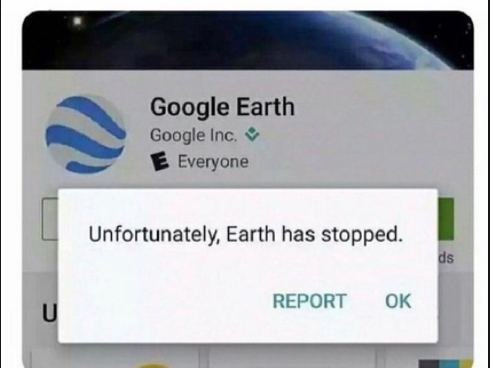 High Quality Earth has stopped Blank Meme Template