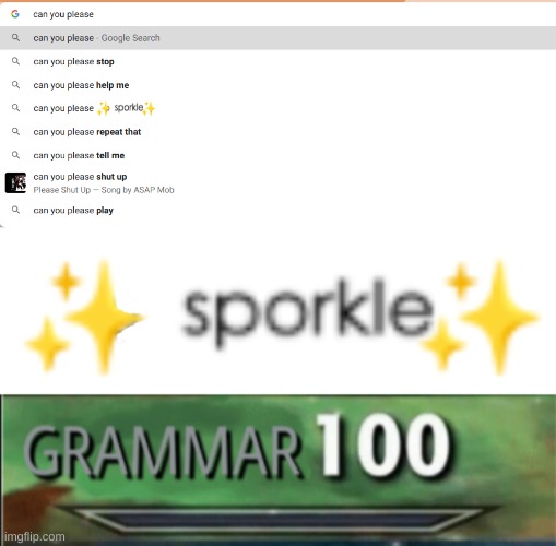 sporkle | image tagged in grammar 100 | made w/ Imgflip meme maker