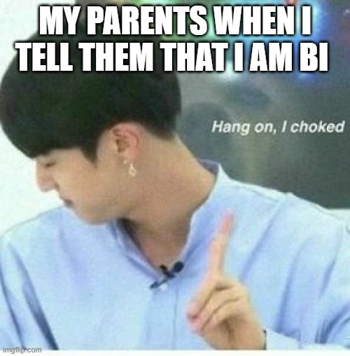 Jin bts | MY PARENTS WHEN I TELL THEM THAT I AM BI | image tagged in jin bts | made w/ Imgflip meme maker