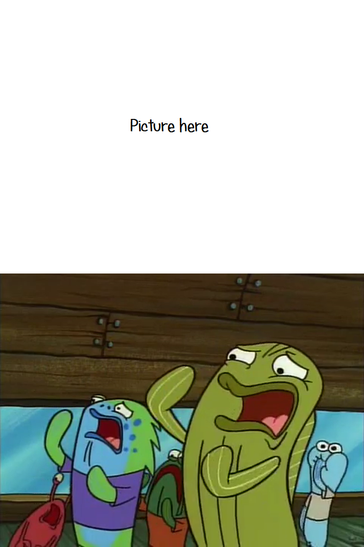 High Quality The Fish Grossed out by Meme Blank Meme Template