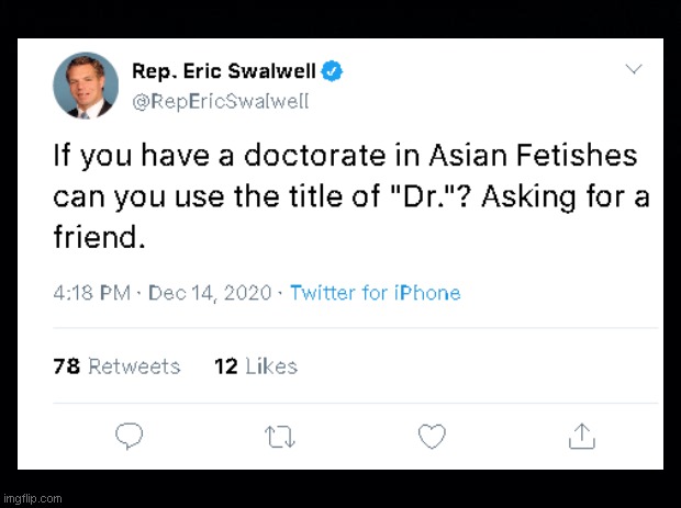 Eric Swalwell asks for a "friend" | image tagged in eric swalwell,chinese spy christine fang,fang fang,jill biden so called dr,consorting with the enemy,parody | made w/ Imgflip meme maker
