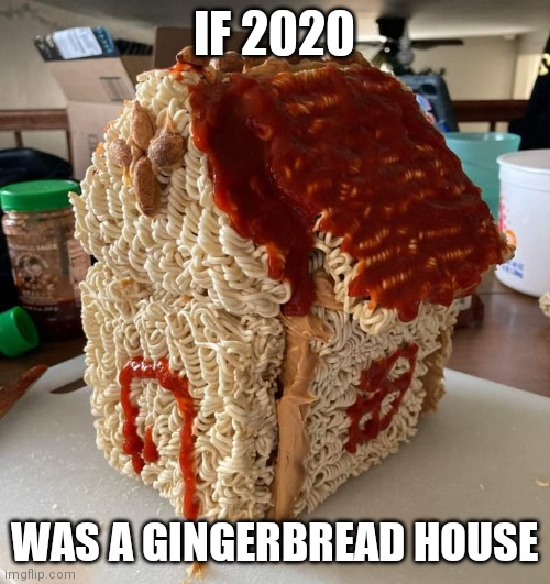 If 2020 was | IF 2020; WAS A GINGERBREAD HOUSE | image tagged in 2020 sucks,2020,funny,funny memes,funny meme,brimmuthafukinstone | made w/ Imgflip meme maker
