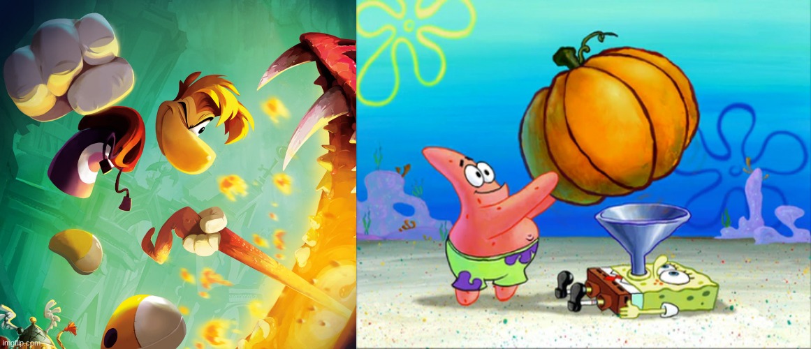 Danny x Pumpkin in a nutshell (Pumpkin belongs to CloudDays) | image tagged in spongebob pumpkin funnel | made w/ Imgflip meme maker