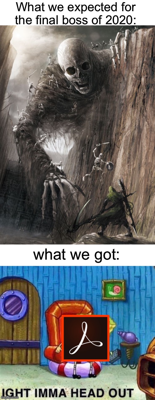 Giant Monster Meme Template
