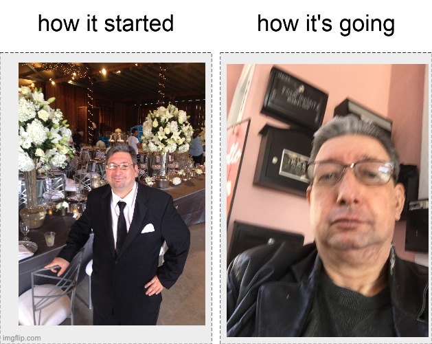 50th Birthday | image tagged in how it started vs how it's going | made w/ Imgflip meme maker