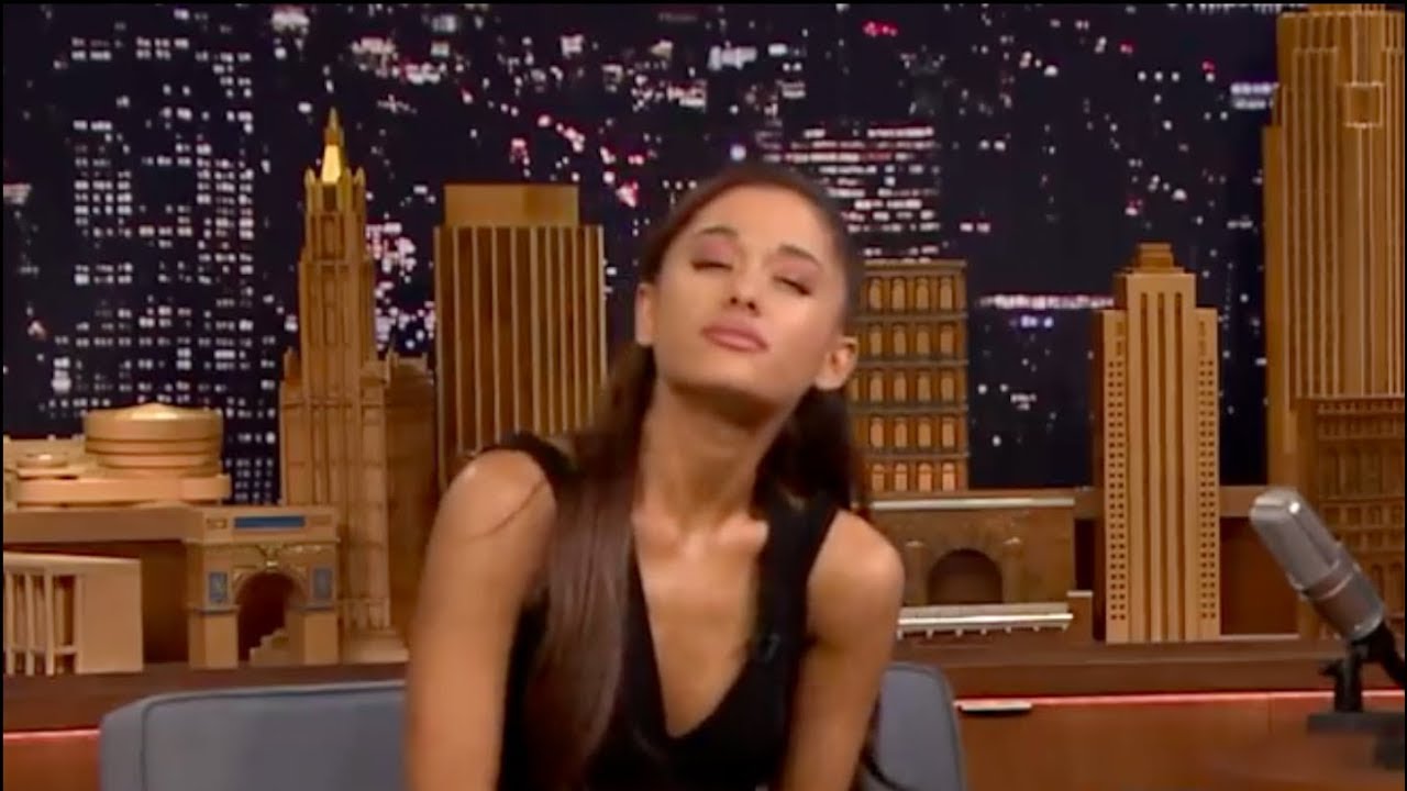 Ariana Grande Squinting Blank Meme Template