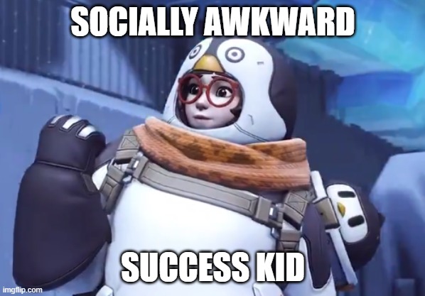 SOCIALLY AWKWARD; SUCCESS KID | made w/ Imgflip meme maker