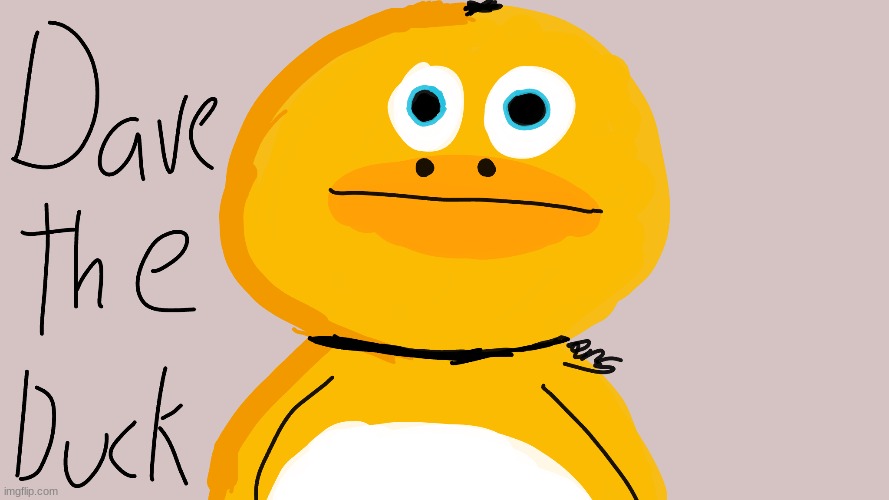 This is my OC Dave The Duck | image tagged in oc | made w/ Imgflip meme maker