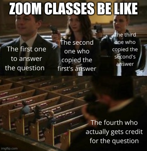 We all know it's true | ZOOM CLASSES BE LIKE | image tagged in zoom | made w/ Imgflip meme maker