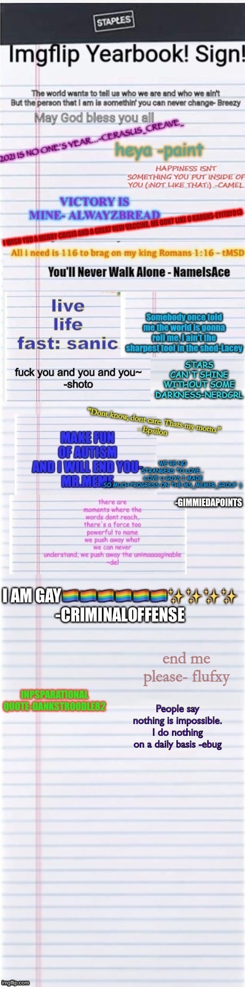 Bc yes | People say nothing is impossible. I do nothing on a daily basis -ebug | made w/ Imgflip meme maker