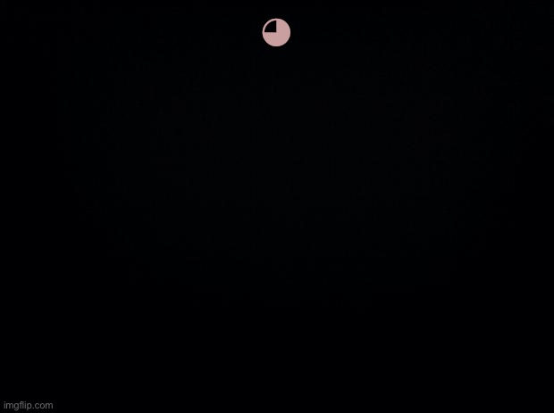 Black background | ◕ | image tagged in black background | made w/ Imgflip meme maker