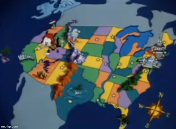 Wakko obliterates the west: Colorized, 1993 | made w/ Imgflip meme maker