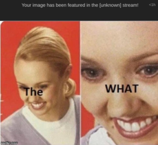 Has this happend to anyone before it leads to a 404 error | image tagged in the what,glitch | made w/ Imgflip meme maker