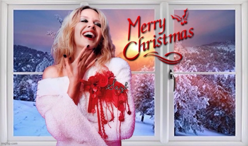 It's Merry Christmas @ KylieIsJustOK | image tagged in kylie merry christmas | made w/ Imgflip meme maker