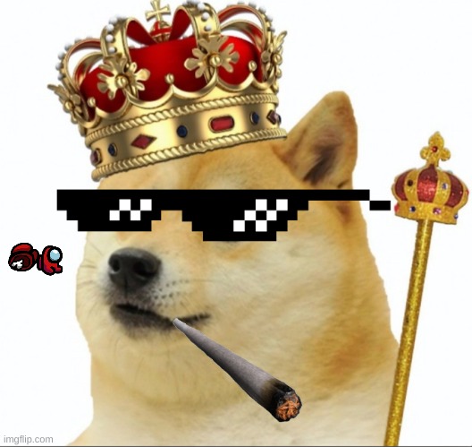 King doge | image tagged in king doge | made w/ Imgflip meme maker