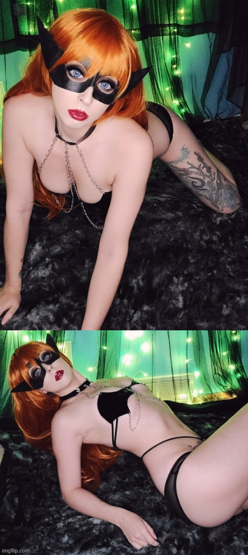 cosplay redhead | image tagged in cosplay redhead,cosplay,redhead,sexy woman,sexy,underwear | made w/ Imgflip meme maker