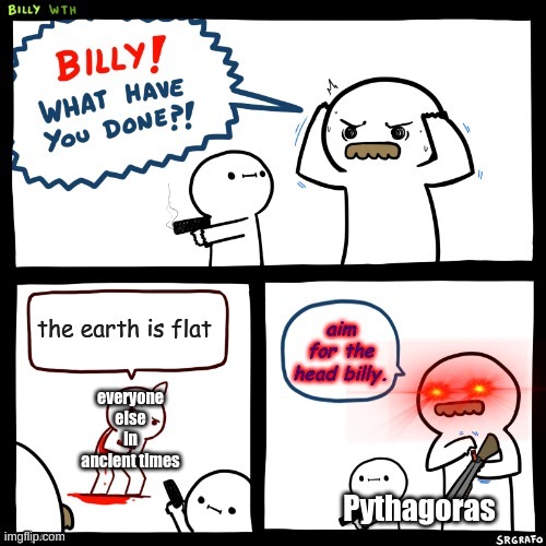 everyone else in ancient times Pythagoras | made w/ Imgflip meme maker