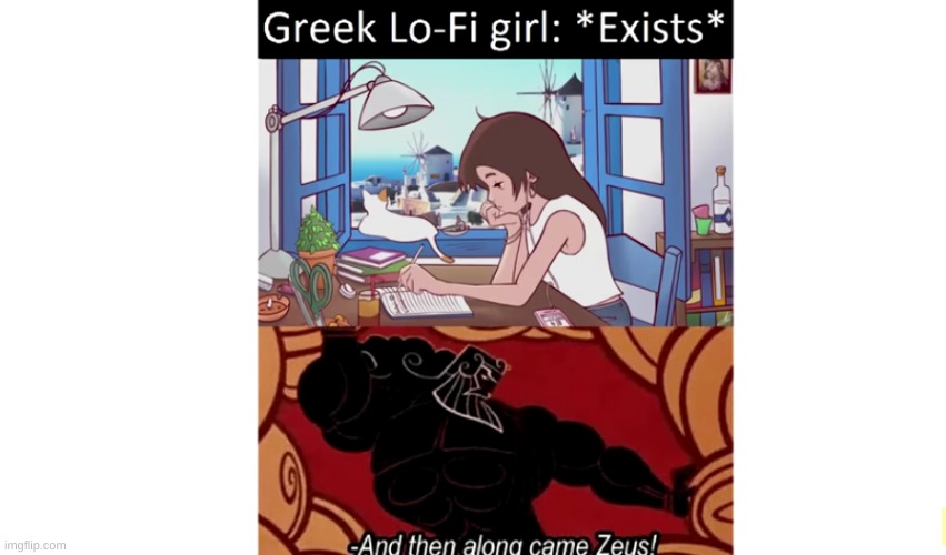 And then along came zeus | image tagged in meme,funny,haha,i put random tags in because i am bored | made w/ Imgflip meme maker
