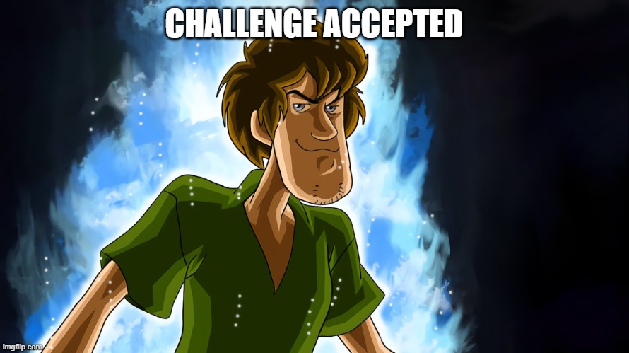 CHALLENGE ACCEPTED | image tagged in no context | made w/ Imgflip meme maker