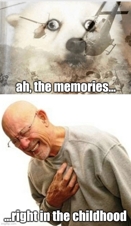 ah, the memories... ...right in the childhood | image tagged in ptsd dog,memes,right in the childhood | made w/ Imgflip meme maker